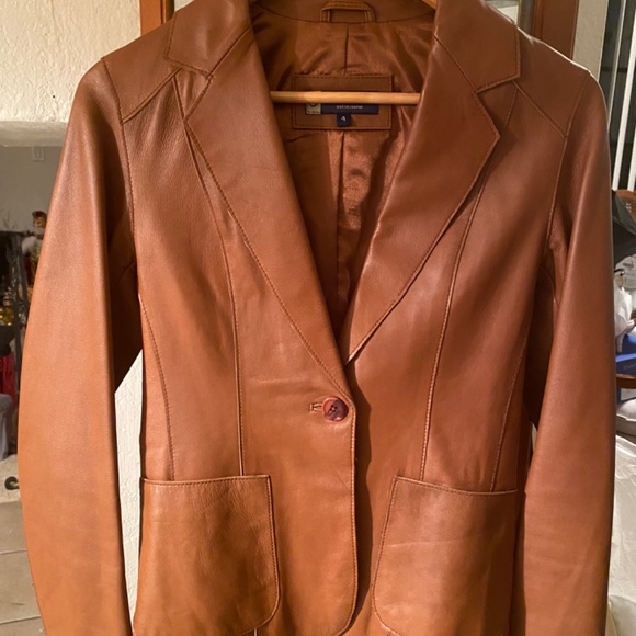 Carlo Ferre Genuine leather jacket Size 4 - Picture 4 of 4